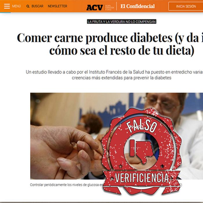 ¿La carne produce diabetes?