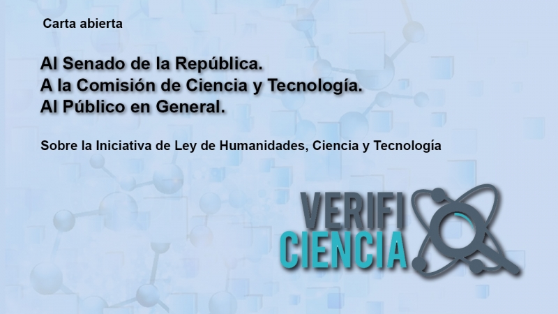 Carta Abierta sobre la Iniciativa de Ley de Humanidades, Ciencia y Tecnología